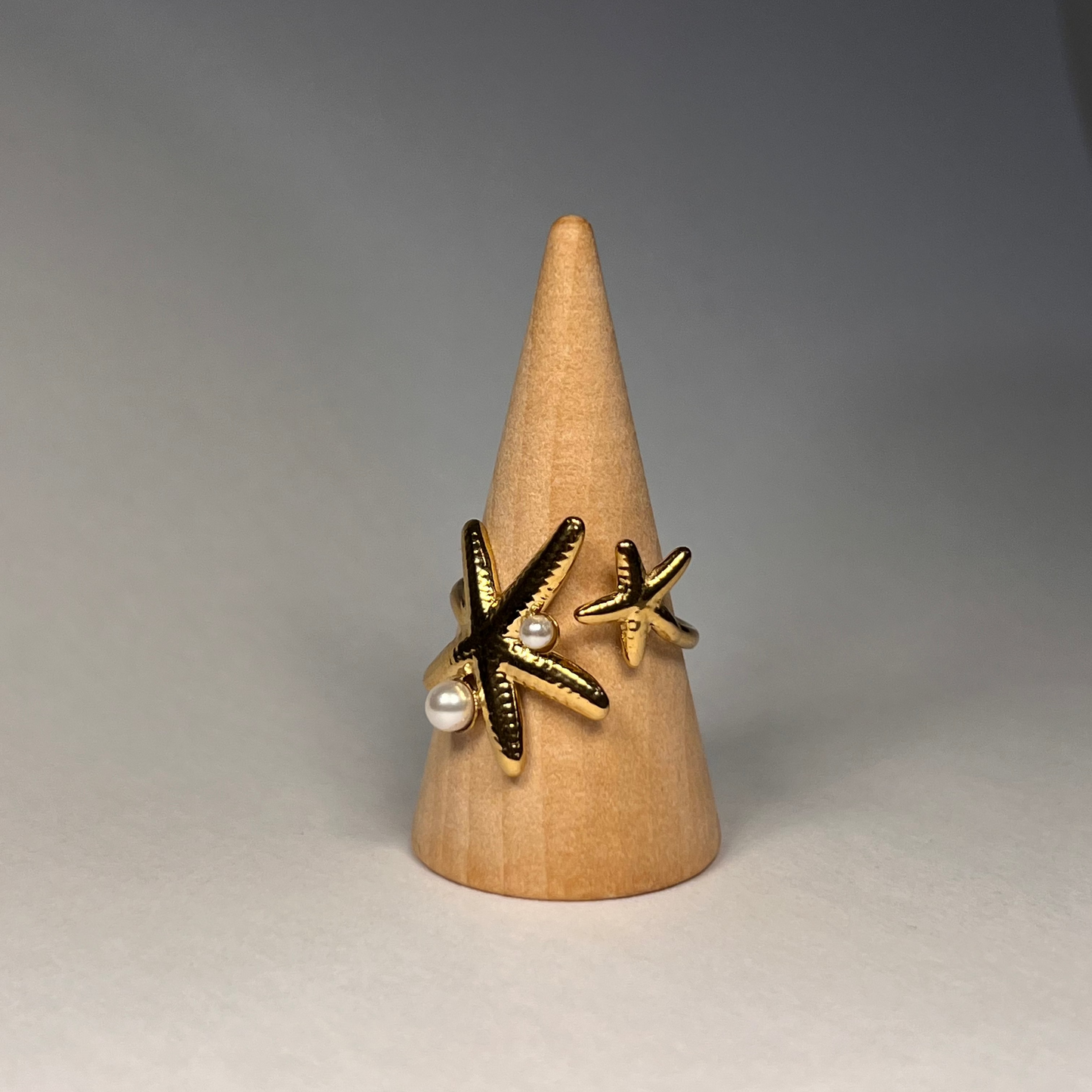 Bague Capri en Acier Inoxydable Doré à l'or 14 carats