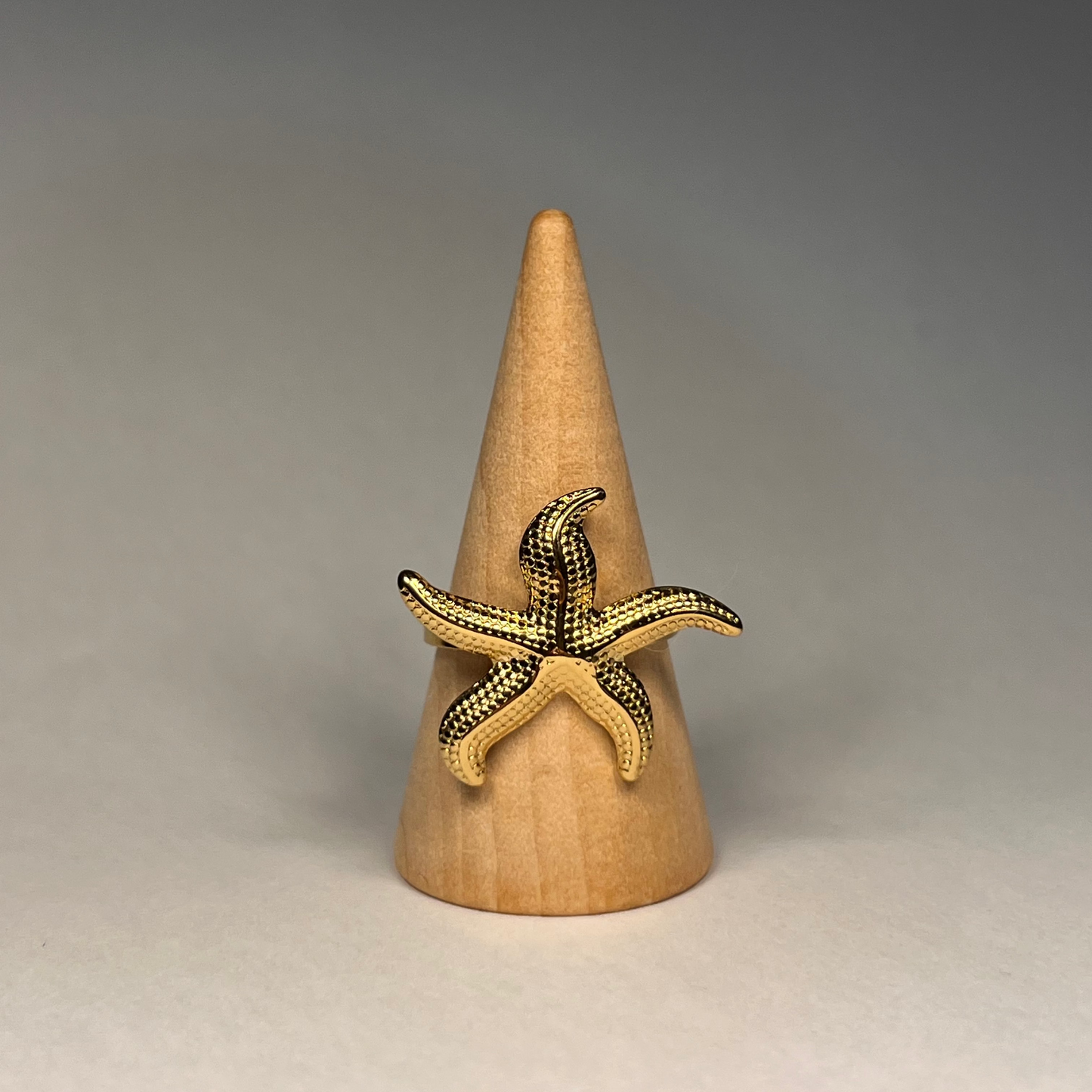Bague Marea Étoile de Mer en Acier Inoxydable Doré à l'or 14 carats